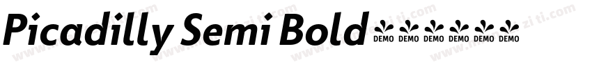 Picadilly Semi Bold字体转换